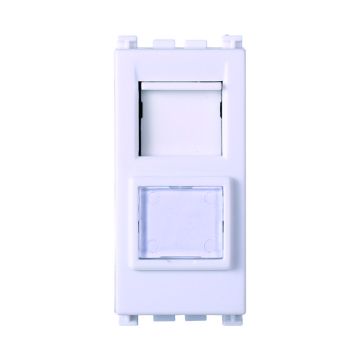 ETTROIT presa dati RJ45 CAT5E connettore rete colore bianco , compatibile Vimar Arke - VA2355B
