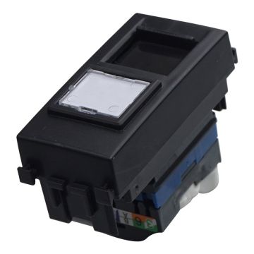 ETTROIT Modulo presa dati RJ45 CAT6 connettore di rete compatibile Vimar Arke colore nero, VA2356