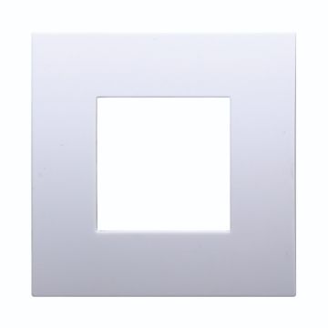 ETTROIT VA83201 Placca 2 Moduli Bianca in Plastica Serie Venus Compatibile Vimar Arkè