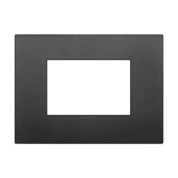 Placca Classic 3 Moduli tecnopolimero colore nero Vimar Arkè 19653.71