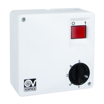 Scatola di comandi a parete per ventilatori a soffitto Vortice SCNR5 - sku 12955
