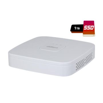 Dahua XVR5104C-4KL-I3 pro series AI Smart 1U WizSense penta-brid 4k uhd 4CH 5IN1 p2p smd plus face detection ivs IoT include SSD da 1TB