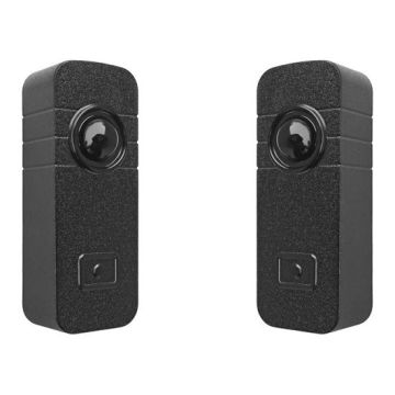 Coppia di fotocellule infrarosso miniaturizzate da parete per cancelli/porte 12-24V 20M IP54 Nologo ZOOM-Z5E