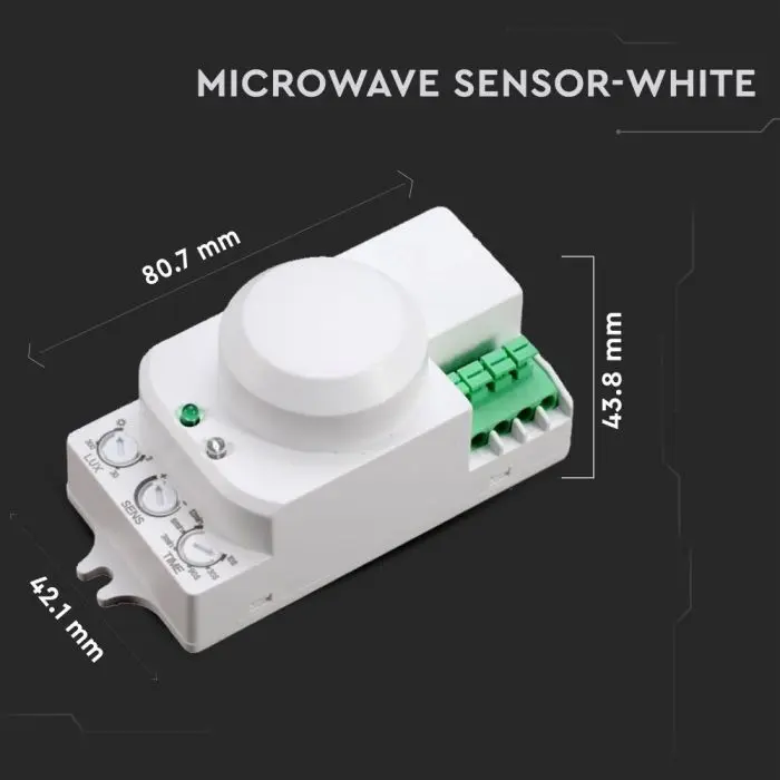 GOTOTOP Presa E27 Con Sensore Di Movimento A Microonde E Crepuscolare, Interruttore Automatico Per Lampadine LED, Risparmio Energetico, Per Interni (ripostiglio, Garage, Scale)