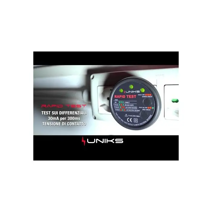 Tester Prese Elettrico RAPIDTEST - Prova RCD, Polarità, Compatto Per Elettricisti - Foto 10