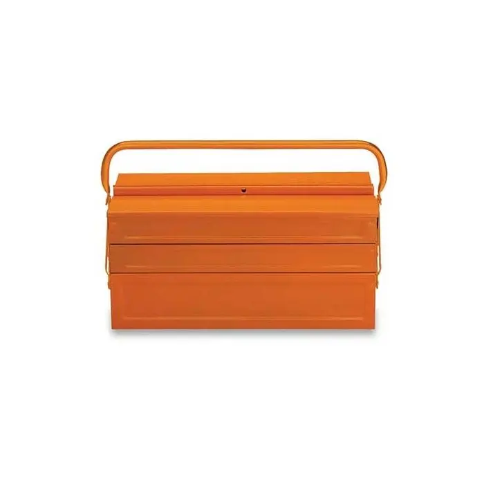 Five-section cantilever tool box empty sheet metal orange colour Beta C20L