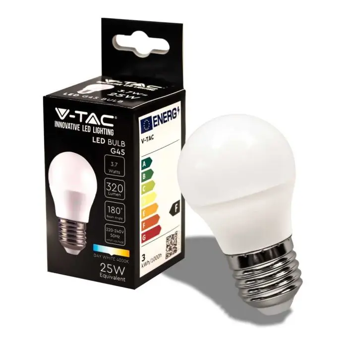 V-TAC VT-2204 Ampoule LED tubulaire 4W E14 T20 filament effet vintage en  verre transparent lumière 4000K - 2702