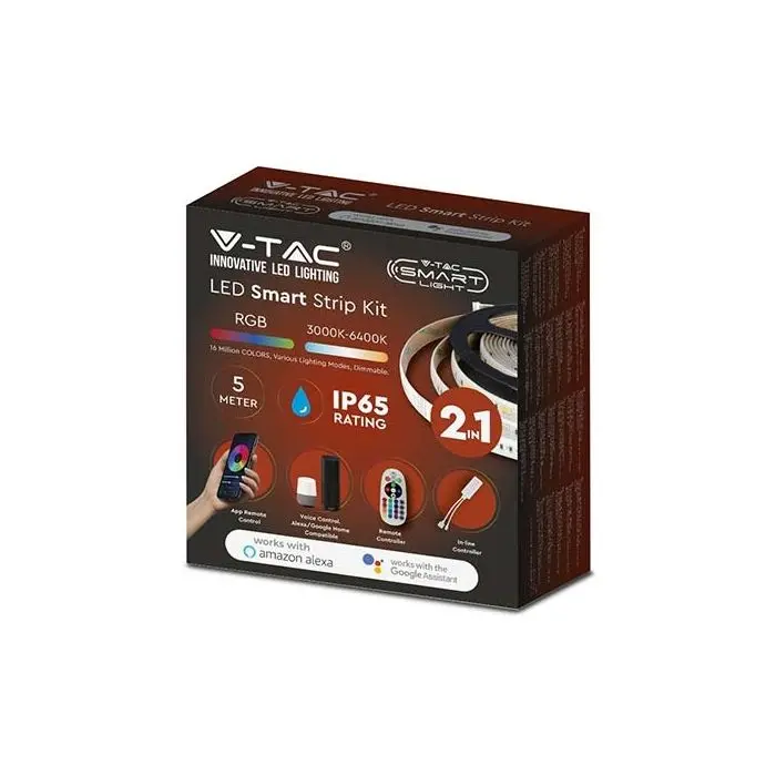 V-TAC Smart Home VT-5050 LED-Streifen-Set RGB+3IN1 SMD5050 +