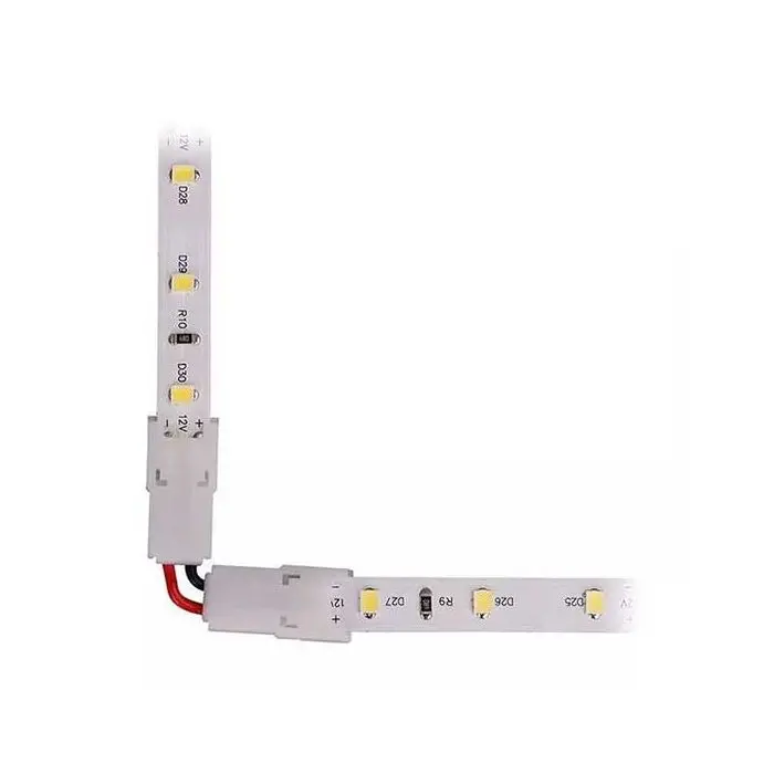 V-TAC L-förmiger Winkelstecker 90° für LED-Streifen 10 mm 2-PIN