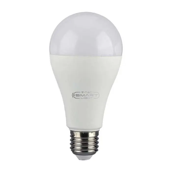 V-TAC VT-5010 lampadina led smart WiFi E27 14W A65 RGB e 3in1