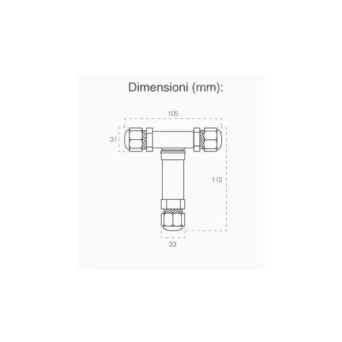 V-TAC IMPERMEABILE SCATOLA DI DERIVAZIONE CON TERMINALI 8-12MM IP68 VT-869 5978 - Foto 4