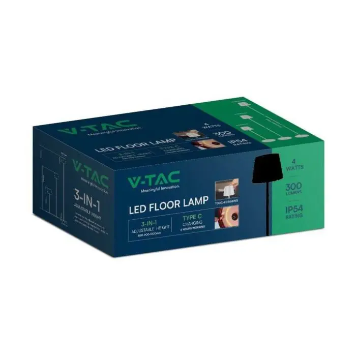 Tectake lampada da terra a led spectra, 16 milioni di colori, 200
