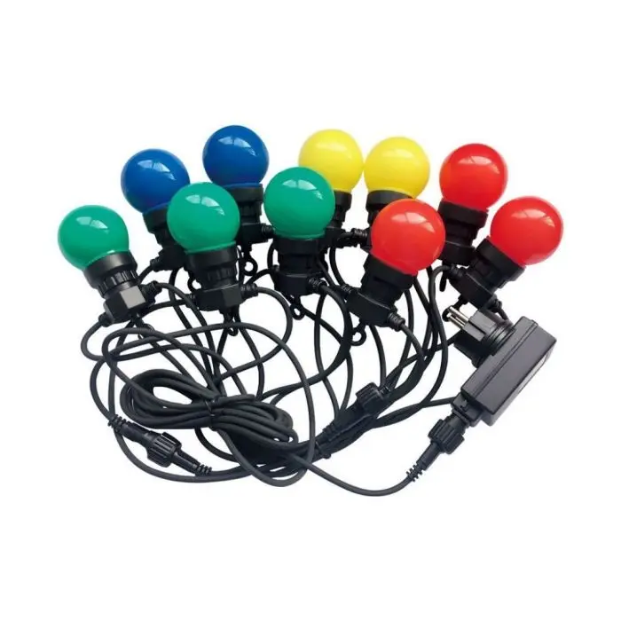 V-TAC VT-71020 0,5W Birne LED RGB String Licht anschließbar PIN 10M mit  Glühbirne Eu Stecker - sku 7438