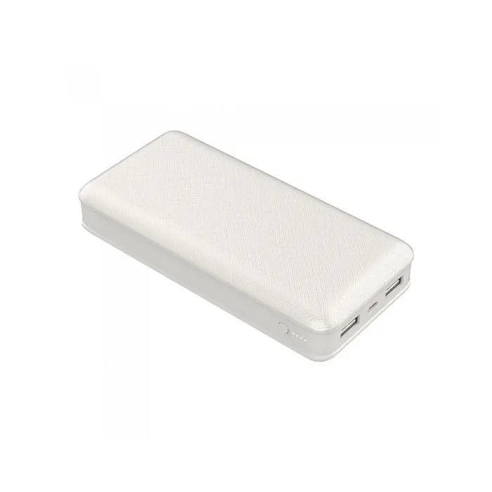 V-TAC VT-3502 Power Bank caricabatterie portatile ABS bianco 20.000mah 2  uscite micro USB 2.1A - sku 8189