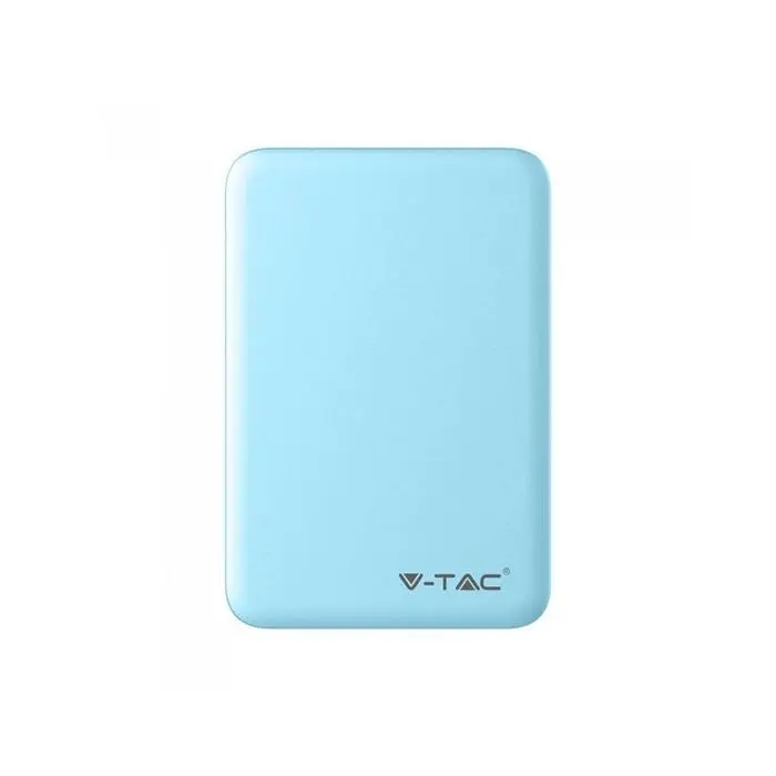 V-TAC VT-3503 Power Bank caricabatterie portatile ABS azzurro