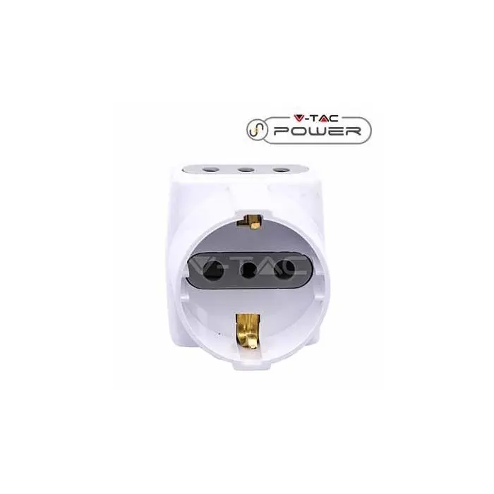 KAV Adattatore A 3 Prese Con Protezione Da Sovratensione – Spina Tripla Commutabile, 13A 250V, UK Standard - 3