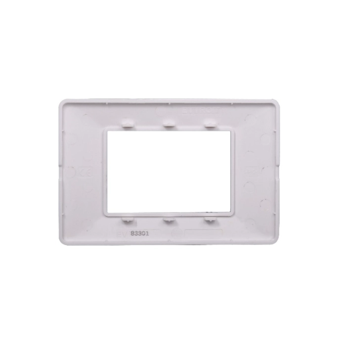 Plaque Compatibles Vimar Plana 4 Modules Plastique Couleur Chrome Poli Ettroit EV83413