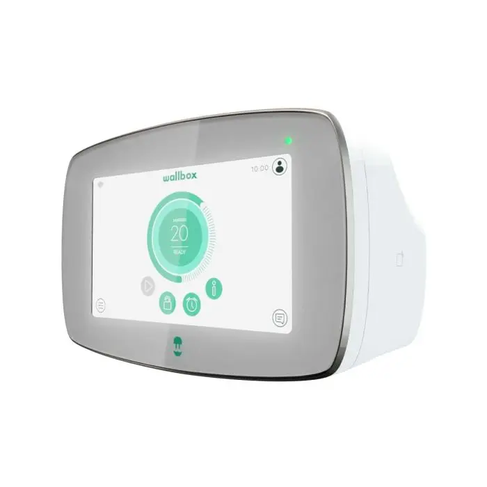 Wallbox Commander 2 22KW borne de recharge pour véhicules électriques écran  tactile 7 câble 5mt wifi bluetooth chargeur EV