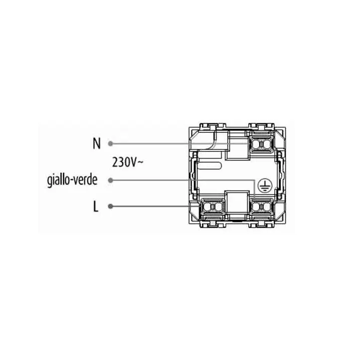 Set 4 Pezzi Living Light Compatibile - Placca 3 Posti, Supporto, Presa Shuko E Bipasso - Foto 9