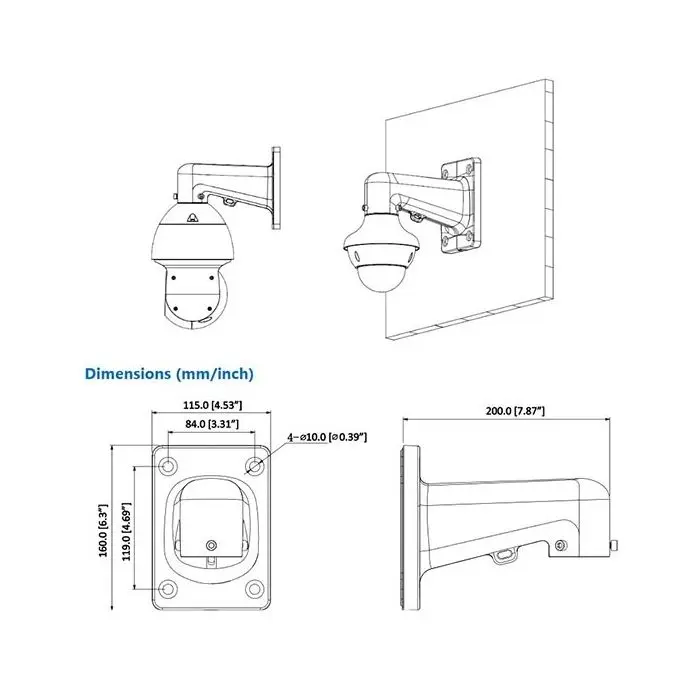 dahua pfb305w 305W a parete