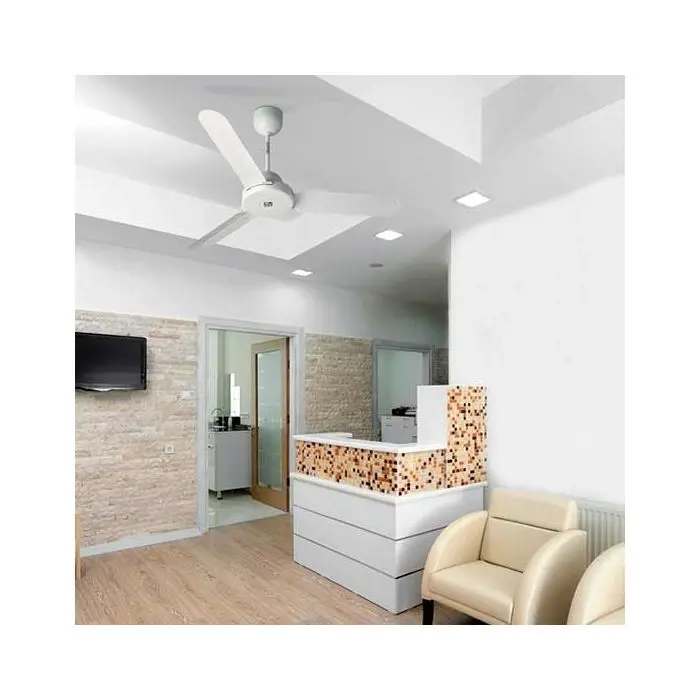 Ventilatore Da Soffitto Original Ventyly Con Luce LED E Pale Reversibili, Diametro 120 Cm, Telecomando, 6 Velocità E Funzione Brezza, Bianco/legno Rovere