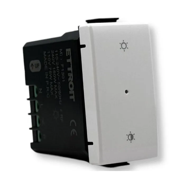 Gunsan Visage 1 telaio per 1 presa interruttore dimmer nero