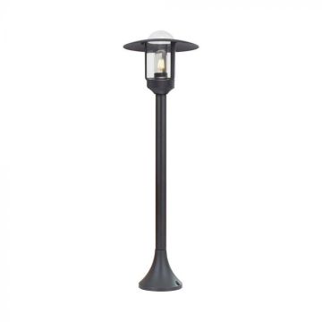 V-TAC VT-1159 Lampe de jardin en forme de lanterne avec douille E27 Couleur noir mat h : 97,5 cm IP44 - 10423