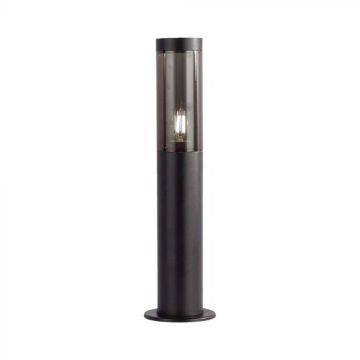 V-TAC VT-1184 E27 garden floor lamp with lamp holder - Smoked glass Black color 45cm IP44 - 10471