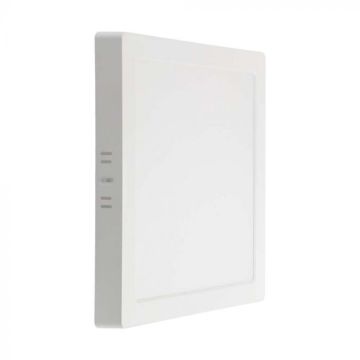 Panneau LED carré V-TAC 18W plafonnier couleur lumière blanche 3000K - 10498