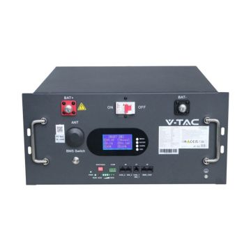V-TAC Batteria di Accumulo 9.6kWh LiFePO4 48V 200Ah WiFi BMS Rack fotovoltaico CEI 0-21 - sku 12684