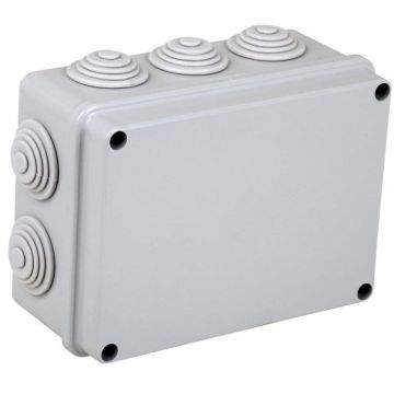 Faeg 13406 Waterproof box cable gland junction box and cover with screws 190x140x70 IP55