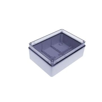 FAEG watertight box junction box with smooth walls with transparent cover IP56 190x140x70 - 13526
