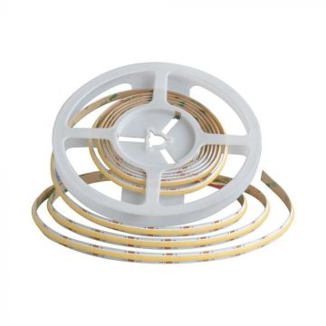 V-TAC VT-COB 3in1 CCT led strip COB 560 led/mt 18W/m 5mt 24V IP20 8mm - 10555