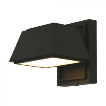 V-TAC VT-1192 rectangular LED wall lamp 15W double light beam 120lm/w black color 3000k modern design IP65 sku 10564