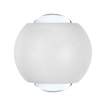 V-TAC VT-2502 2W LED spherical wall lamp double light beam 4000K white color IP54 - SKU 10587