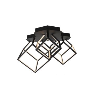 V-TAC VT-7921 LED ceiling chandelier 3 cubes black color ceiling 64x35.9x41CM 46W 3000k - 15342