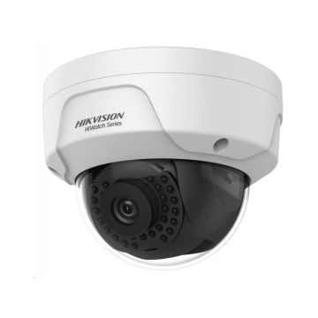 Caméra dôme IP réseau IR Hikvision HWI-D121H-M 2,0 MP : résolution 1080p, vision nocturne, PoE, IP67 2,8 mm