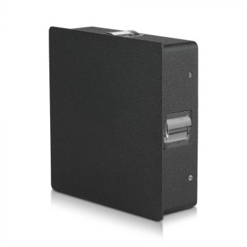 V-TAC VT-704-B Aplique LED Forma Cuadrada 4W 110LM/W Color negro 3000K IP65 - 218211