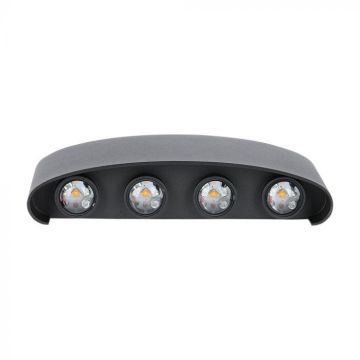 V-TAC VT-848 Aplique LED 7W Doble Haz de Luz Cuerpo Negro 4000K IP65 - 218620