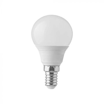 V-TAC VT-270 Ampoule LED mini globe E14 puce Samsung 6,5W P45 lumière blanc chaud 3000K - SKU 21863