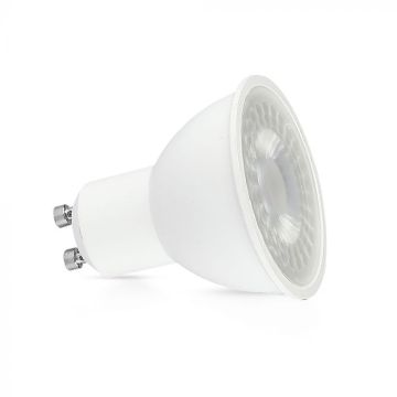 Żarówka punktowa LED V-TAC GU10 7,5 W 110° z przezroczystą osłoną, barwa światła 3000 K 218721