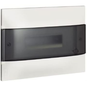 Bticino E315P12 built-in switchboard 12 modules white and smoked habita line