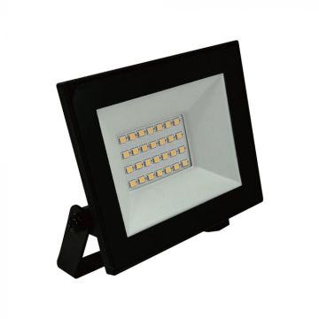 V-TAC 20W Slim LED Floodlight IP65 4000K Czarny – Seria E (1510 lm) ze zintegrowanym sterownikiem - 23984