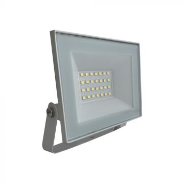 Smukły reflektor LED 20 W IP65 4000 K biały – V-TAC E-Series (1510 lm) ze zintegrowanym sterownikiem 23983
