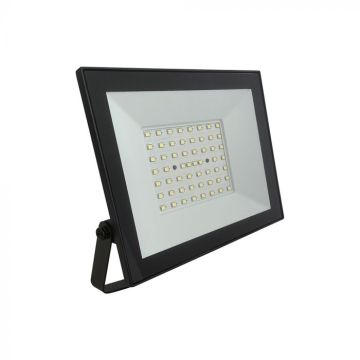 Reflektor LED V-TAC 50W Slim IP65 4000K Czarny – Seria E (4000 lm)