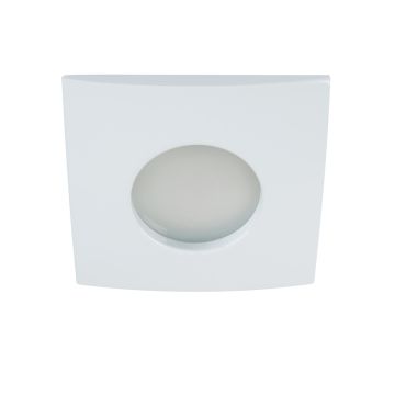 KANLUX white square spotlight holder QULES AC LW IP44 ideal for bathroom - 26300