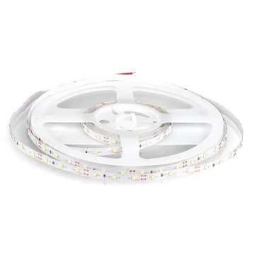 V-TAC VT-3528 12V led streifen strip SMD3582 5M 4.2W/M 60LED/M 100LM/W kaltweiß 6500K IP20 - SKU 212005