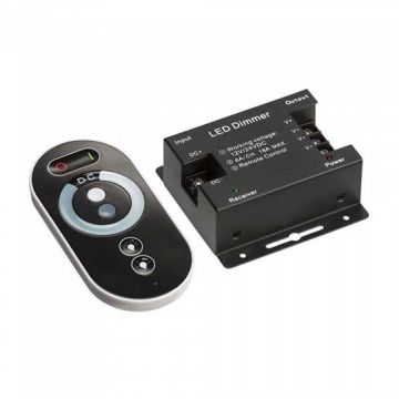 V-TAC VT-5115 Controller dimmer RF per strip LED con telecomando touch - SKU 2590