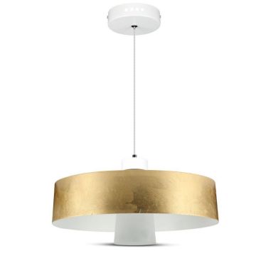 V-TAC VT-7666 Lampadario led in metallo SMD 7W colore oro forma a scodella luce bianco naturale 4000K  Ø340mm – SKU 3932