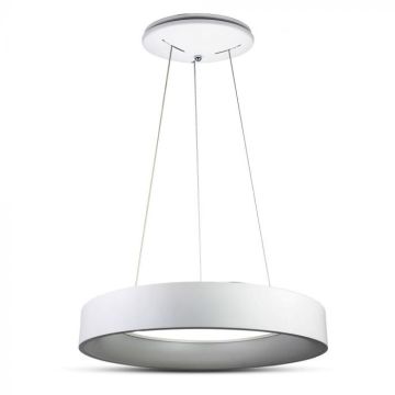V-TAC VT-32-1D round LED suspension chandelier 30W circular shape suspended ring light warm white 3000K dimmable white - SKU 3995